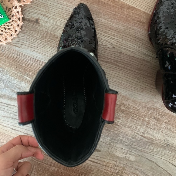 NWOT Coach Western Sequin Embellished Bootie - Picture 15 of 17